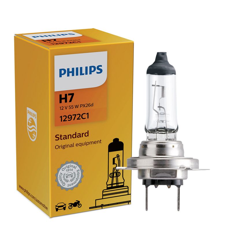 Lampada H7 Philips Standart 2800K 12V 55/60W Unitario