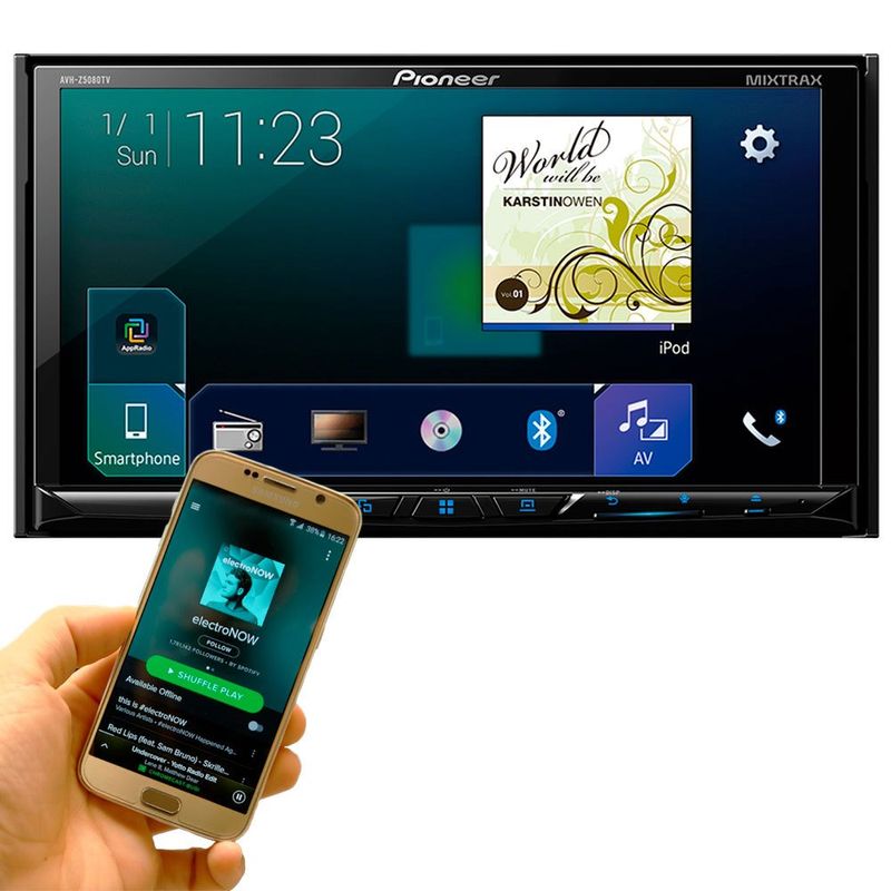 Dvd Player Automotivo Pioneer Avh-Z5080Tv 7 Polegadas 2 Din