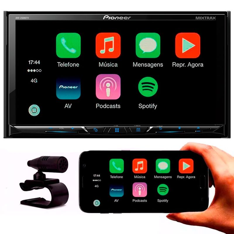 Dvd Player Automotivo Pioneer Avh-Z5080Tv 7 Polegadas 2 Din