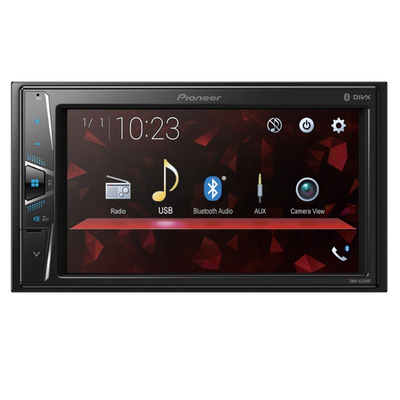 Multimídia Receiver Pioneer 2 Din Dmh-G228Bt Tela 6,2 Polegadas