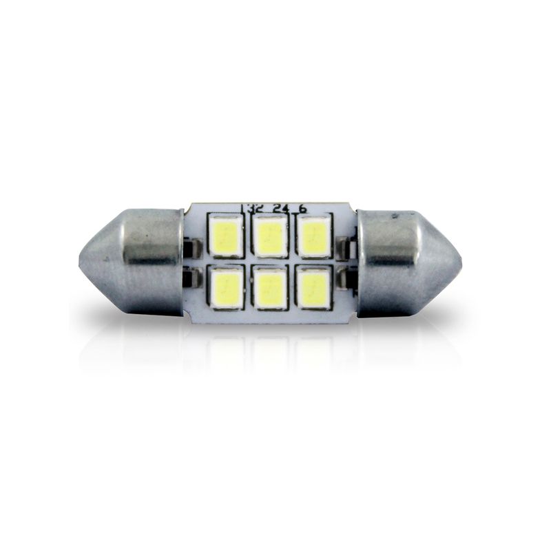 Par-Lampada-Led-Autopoli-Torpedo-6L-32Mm-12V-Branco- Par-Lampada-Led-Autopoli-Torpedo-6L-32Mm-12V-Branco-