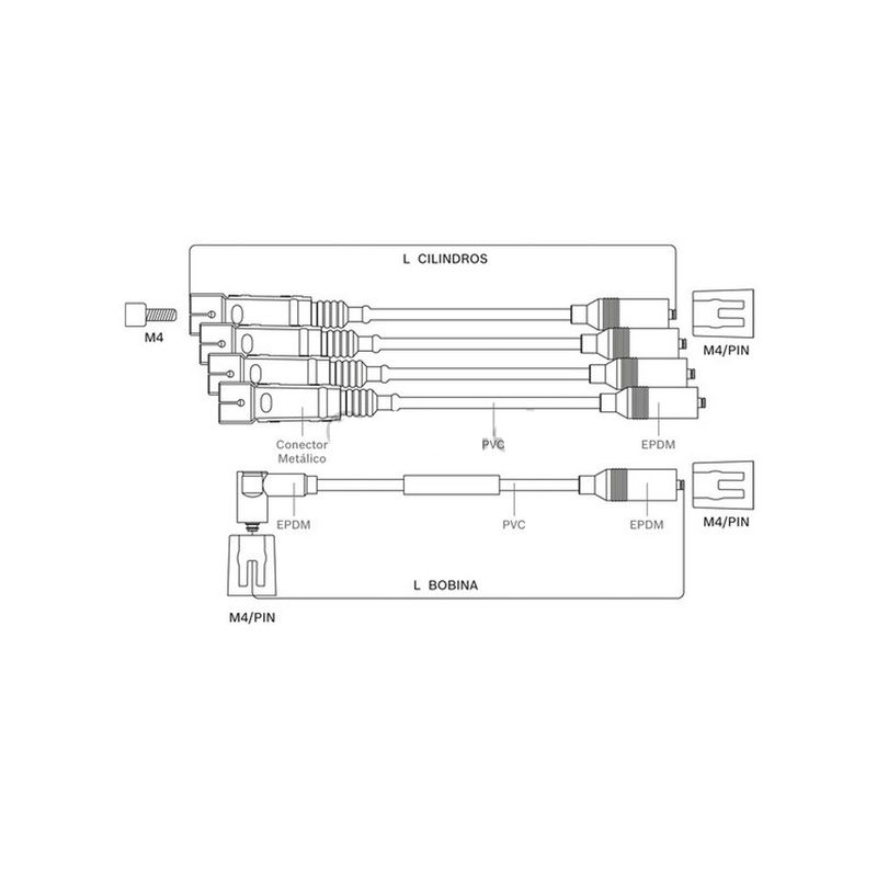 Cabo-Vela-Power-Spark-Stfor022-9295080022-Bosch Cabo-Vela-Power-Spark-Stfor022-9295080022-Bosch