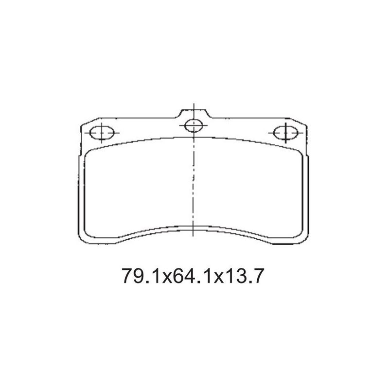 Pastilha-Freio-Convencional-Dianteira-Sistema-Akebono-1020-Syl Pastilha-Freio-Convencional-Dianteira-Sistema-Akebono-1020-Syl