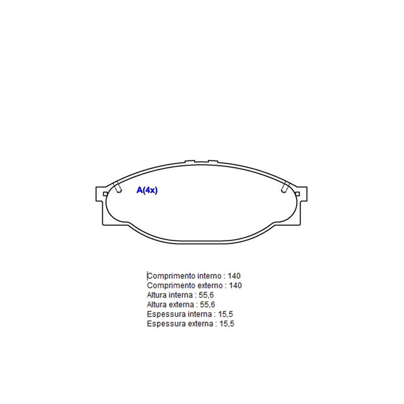Pastilha-Freio-Convencional-Dianteira-Sistema-Akebono-1025-Syl Pastilha-Freio-Convencional-Dianteira-Sistema-Akebono-1025-Syl