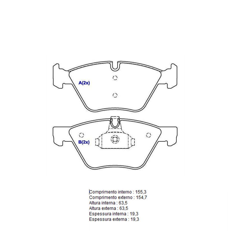 Pastilha-Freio-Convencional-Dianteira-Sistema-Teves-1068-Syl Pastilha-Freio-Convencional-Dianteira-Sistema-Teves-1068-Syl