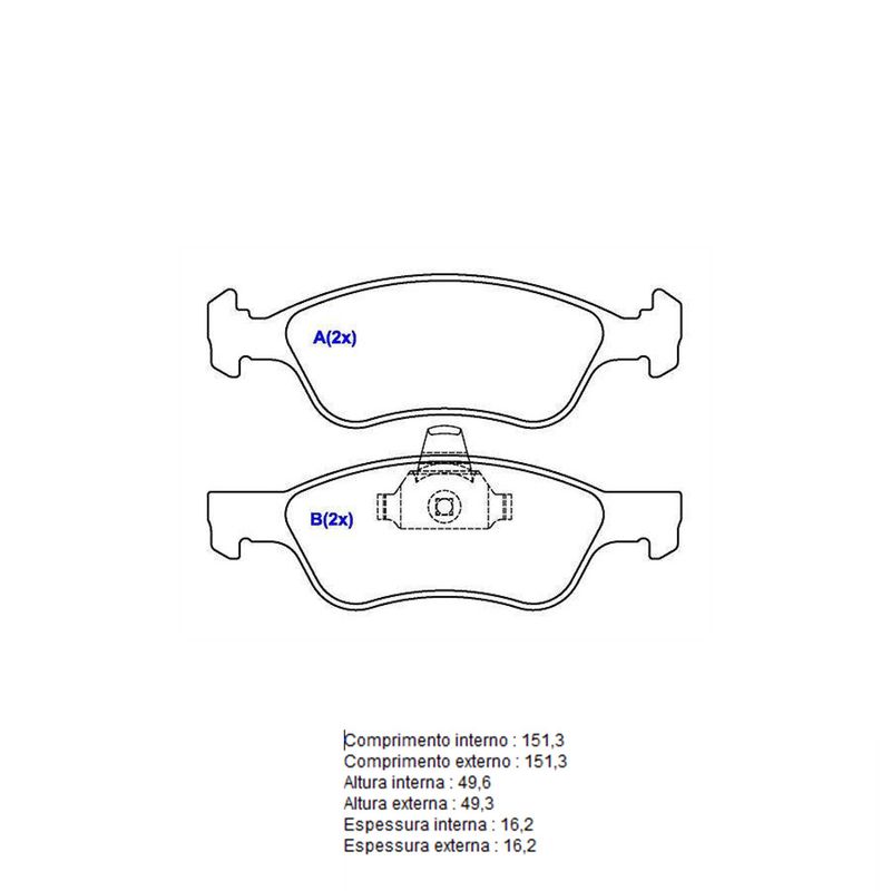 Pastilha-Freio-Convencional-Dianteira-Sistema-Teves-1100-Syl Pastilha-Freio-Convencional-Dianteira-Sistema-Teves-1100-Syl