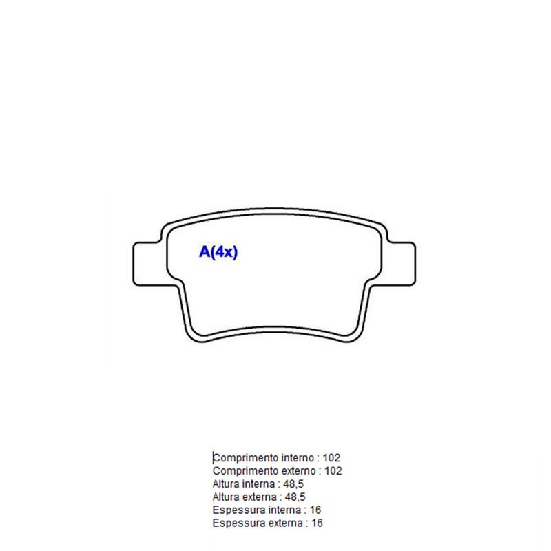 Pastilha-Freio-Convencional-Traseira-Sem-Alarme-Sistema-Bosch-1135-Syl Pastilha-Freio-Convencional-Traseira-Sem-Alarme-Sistema-Bosch-1135-Syl