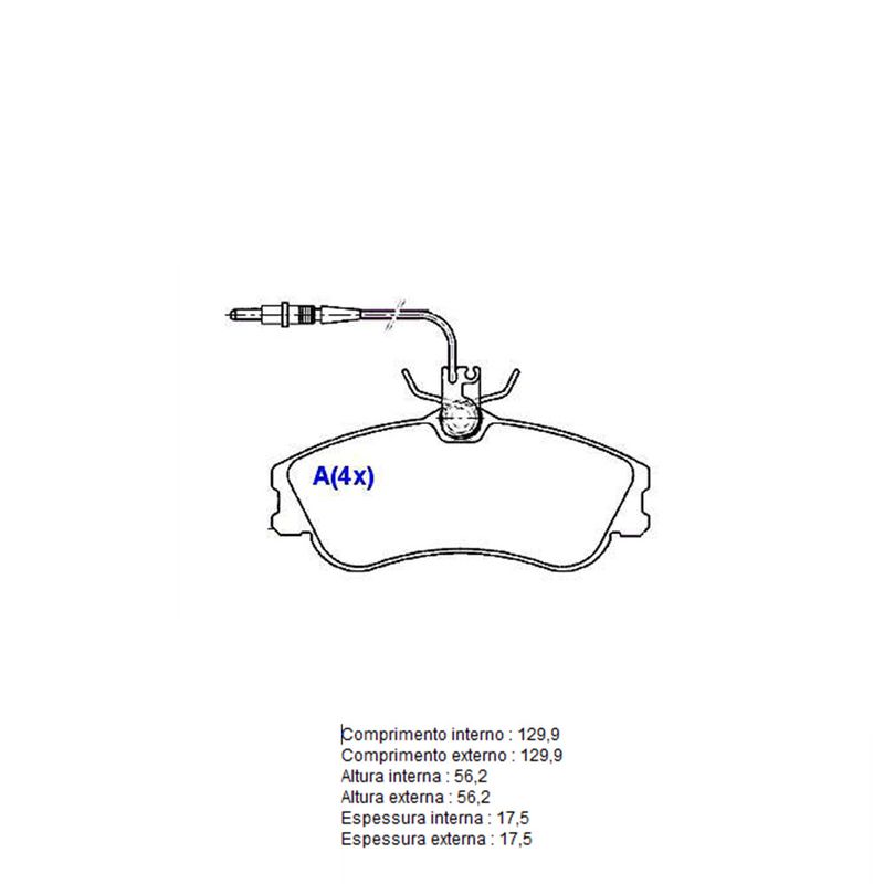 Pastilha-Freio-Convencional-Dianteira-Com-Alarme-Sistema-Girling-1141-Syl Pastilha-Freio-Convencional-Dianteira-Com-Alarme-Sistema-Girling-1141-Syl