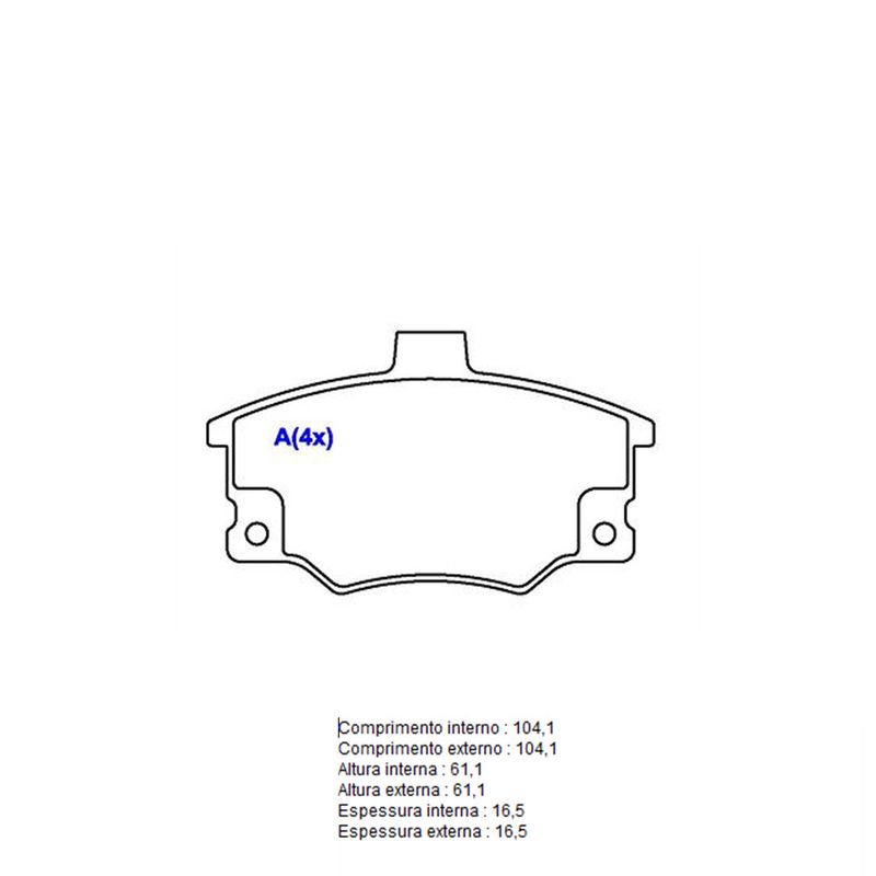 Pastilha-Freio-Convencional-Dianteira-Sistema-Girling-1192-Syl Pastilha-Freio-Convencional-Dianteira-Sistema-Girling-1192-Syl