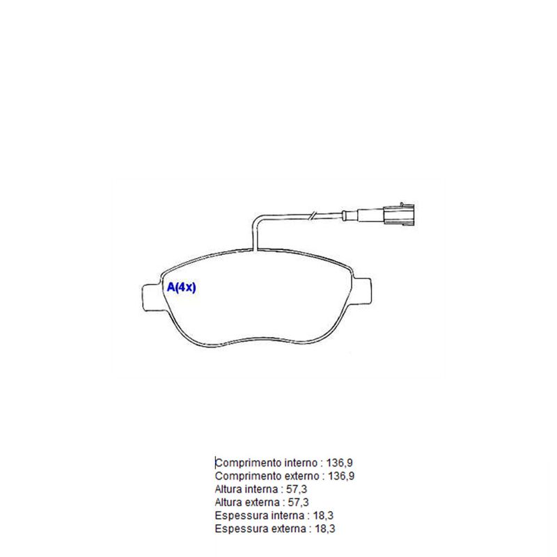 Pastilha-Freio-Convencional-Dianteira-Com-Alarme-Sistema-Bosch-1202-Syl Pastilha-Freio-Convencional-Dianteira-Com-Alarme-Sistema-Bosch-1202-Syl