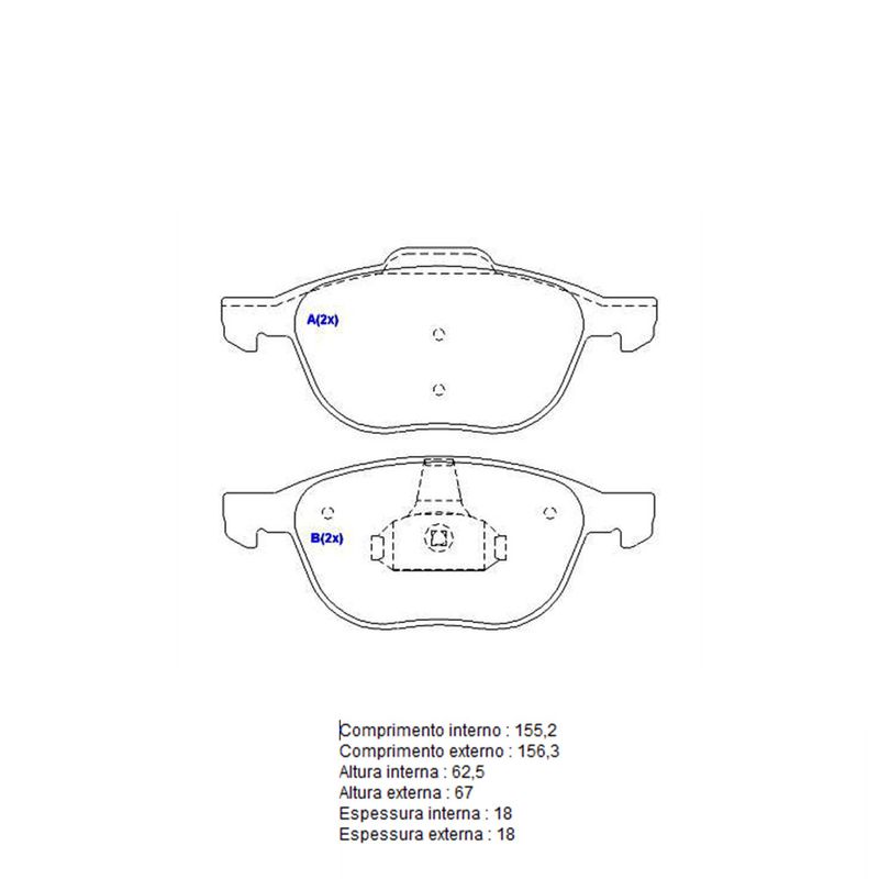 Pastilha-Freio-Convencional-Dianteira-Sistema-Teves-1212-Syl Pastilha-Freio-Convencional-Dianteira-Sistema-Teves-1212-Syl