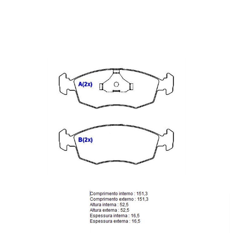 Pastilha-Freio-Convencional-Dianteira-Sistema-Teves-1228-Syl Pastilha-Freio-Convencional-Dianteira-Sistema-Teves-1228-Syl