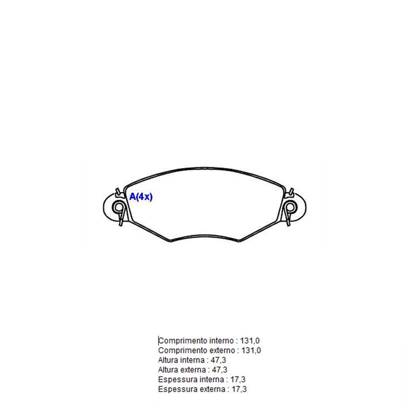 Pastilha-Freio-Convencional-Dianteira-Sem-Alarme-Sistema-Bendix-1326-Syl Pastilha-Freio-Convencional-Dianteira-Sem-Alarme-Sistema-Bendix-1326-Syl
