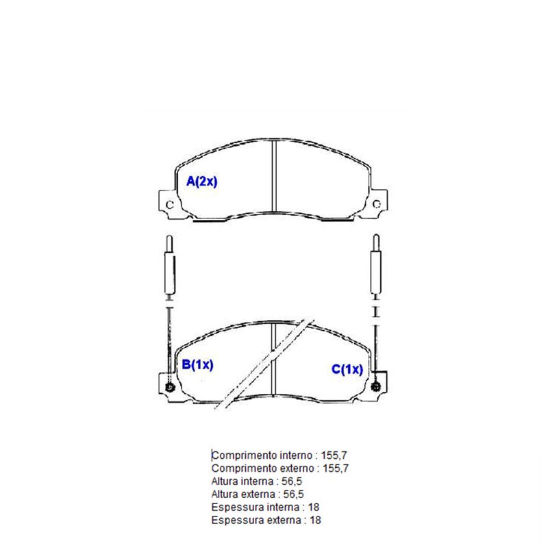 Pastilha-Freio-Convencional-Dianteira-Com-Alarme-Sistema-Bendix-1341-Syl
