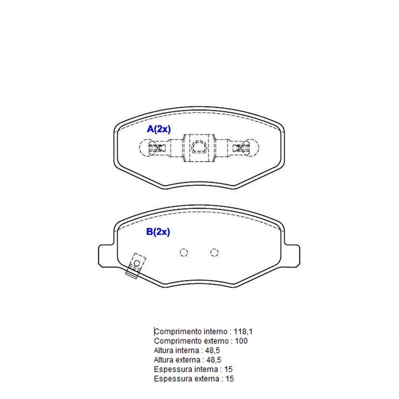 Pastilha-Freio-Convencional-Dianteira-Com-Alarme-1672-Syl Pastilha-Freio-Convencional-Dianteira-Com-Alarme-1672-Syl