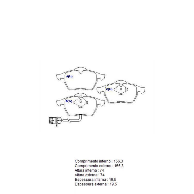 Pastilha-Freio-Convencional-Dianteira-Com-Alarme-Sistema-Teves-2042-Syl Pastilha-Freio-Convencional-Dianteira-Com-Alarme-Sistema-Teves-2042-Syl