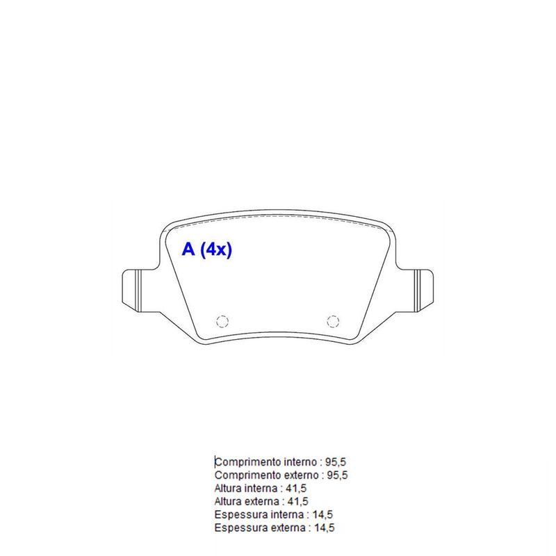 Pastilha-Freio-Convencional-Traseira-Sem-Alarme-Sistema-Lucas-2298-Syl Pastilha-Freio-Convencional-Traseira-Sem-Alarme-Sistema-Lucas-2298-Syl