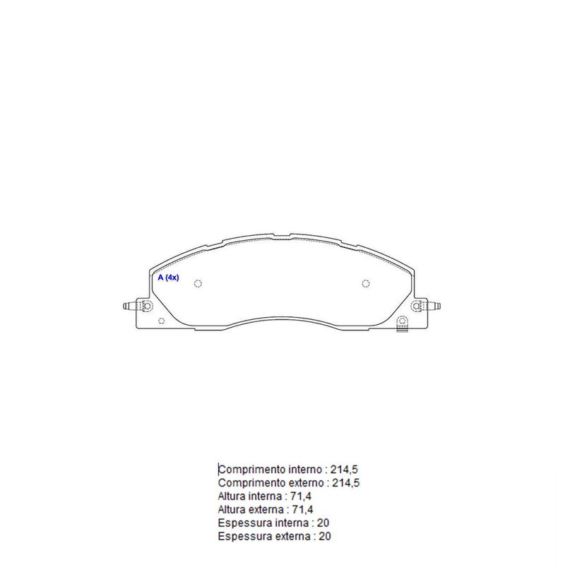 Pastilha-Freio-Convencional-Dianteira-Sem-Alarme-Sistema-Wagner-3124-Syl Pastilha-Freio-Convencional-Dianteira-Sem-Alarme-Sistema-Wagner-3124-Syl