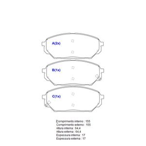 Pastilha-Freio-Convencional-Dianteira-Sem-Alarme-Sistema-Hyundai-3261-Syl