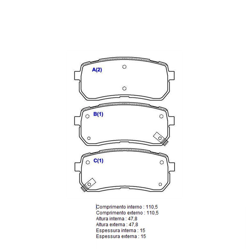 Pastilha-Freio-Convencional-Traseira-Sem-Alarme-Sistema-Mando-3262-Syl Pastilha-Freio-Convencional-Traseira-Sem-Alarme-Sistema-Mando-3262-Syl