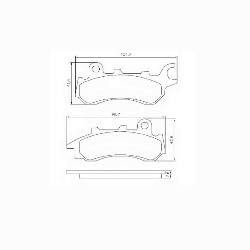 Pastilha-Freio-Convencional-Dianteira-N1882-Cobreq Pastilha-Freio-Convencional-Dianteira-N1882-Cobreq