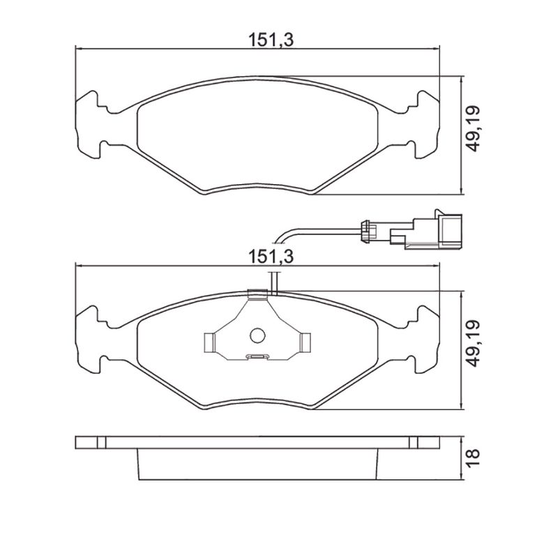 Pastilha-Freio-Convencional-Dianteira-Com-Alarme-Sistema-Teves-N513-Cobreq Pastilha-Freio-Convencional-Dianteira-Com-Alarme-Sistema-Teves-N513-Cobreq