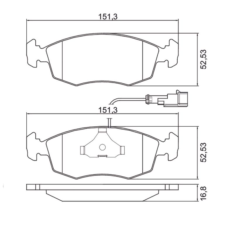 Pastilha-Freio-Convencional-Dianteira-Com-Alarme-Sistema-Teves-N516-Cobreq Pastilha-Freio-Convencional-Dianteira-Com-Alarme-Sistema-Teves-N516-Cobreq