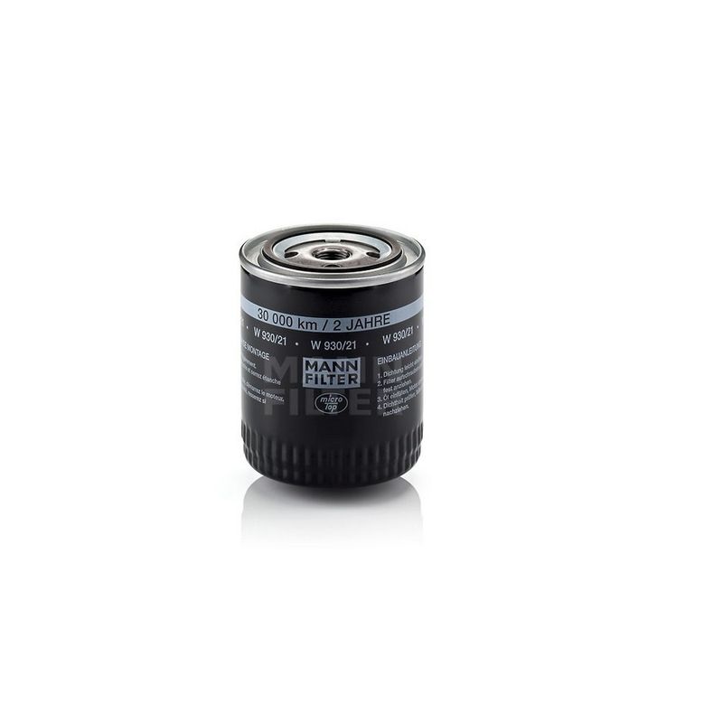 Filtro-De-Oleo-Lubrificante-W93021-Mann Filtro-De-Oleo-Lubrificante-W93021-Mann