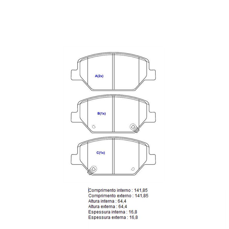 Pastilha-Freio-Convencional-Dianteira-4080-Syl Pastilha-Freio-Convencional-Dianteira-4080-Syl