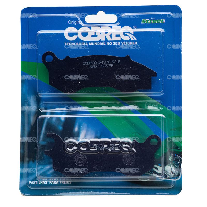 Pastilha-Freio-Convencional-Dianteira-N1836-Cobreq Pastilha-Freio-Convencional-Dianteira-N1836-Cobreq