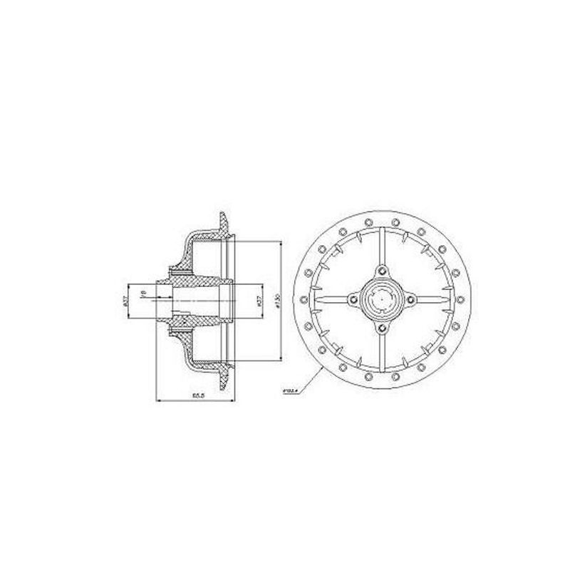 Cubo-Roda-Moto-Dianteiro-Tambor-0005Cb-Cobreq Cubo-Roda-Moto-Dianteiro-Tambor-0005Cb-Cobreq