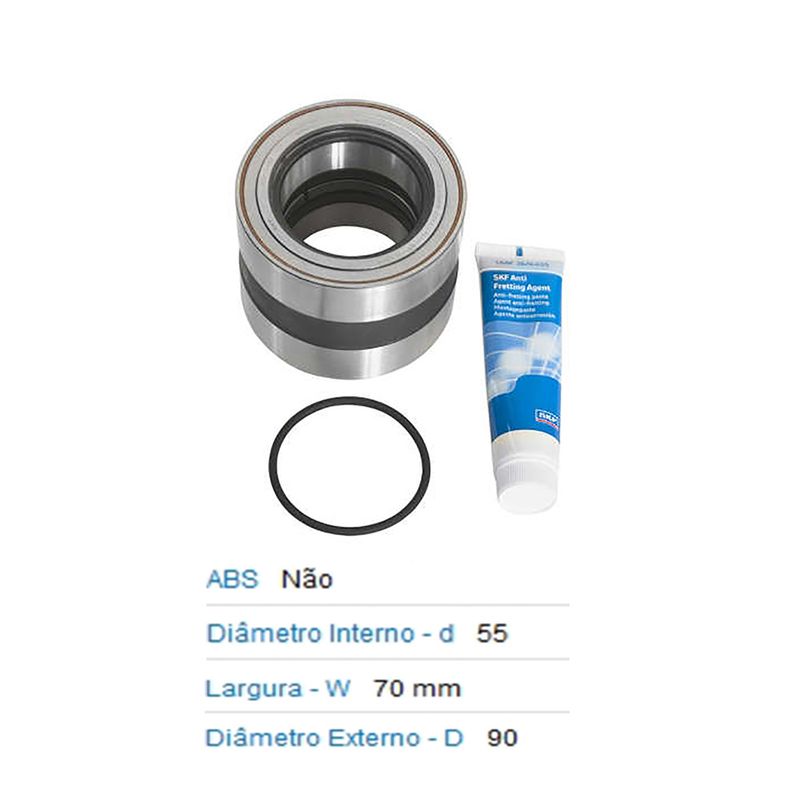 Rolamento Roda Dianteiro Delivery 13180 3.8 8V Caminhao E Traseiro