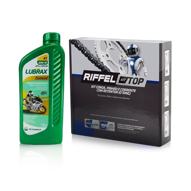 Kit-Relacao---15-Litros-Oleo-Lubrax-20W50-Com-Retentor-Factor-150-Riffel-91257
