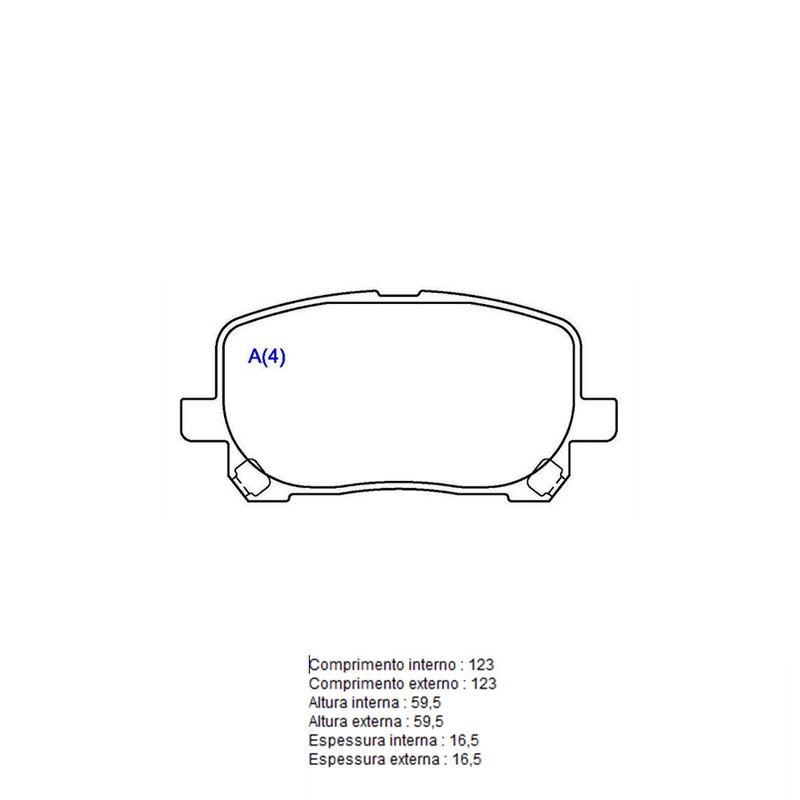 Pastilha-De-Freio-Dianteira-Corolla-Com-Alarme-1BP30968AA-BProauto Pastilha-De-Freio-Dianteira-Corolla-Com-Alarme-1BP30968AA-BProauto