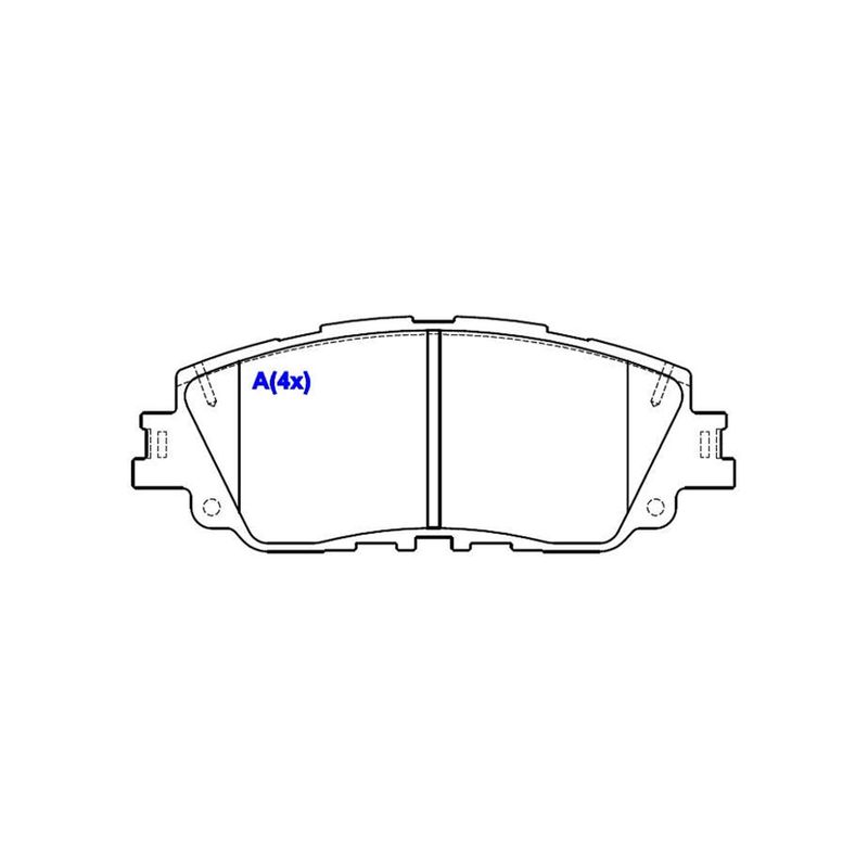 Pastilha-De-Freio-Dianteira-Corolla-Sistema-Akebono-1BP31076AA-BProauto Pastilha-De-Freio-Dianteira-Corolla-Sistema-Akebono-1BP31076AA-BProauto