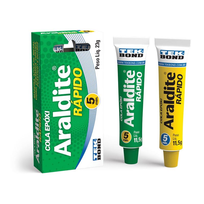 Cola-Adesivo-Araldite-Rapido-23g-Tekbond-92012 Cola-Adesivo-Araldite-Rapido-23g-Tekbond-92012
