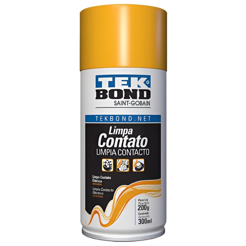 Spray-Limpa-Contato-300ml-Tekbond-48841 Spray-Limpa-Contato-300ml-Tekbond-48841