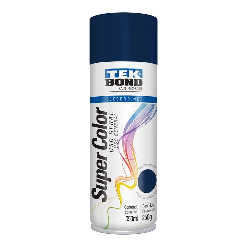 Tinta-Aerossol-Spray-Azul-Escuro-Uso-Geral-Tekbond-39836 Tinta-Aerossol-Spray-Azul-Escuro-Uso-Geral-Tekbond-39836