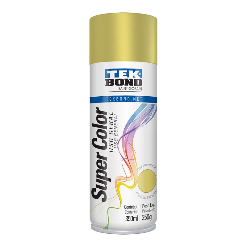 Tinta-Aerossol-Spray-Dourado-Uso-Geral-Tekbond-40762 Tinta-Aerossol-Spray-Dourado-Uso-Geral-Tekbond-40762