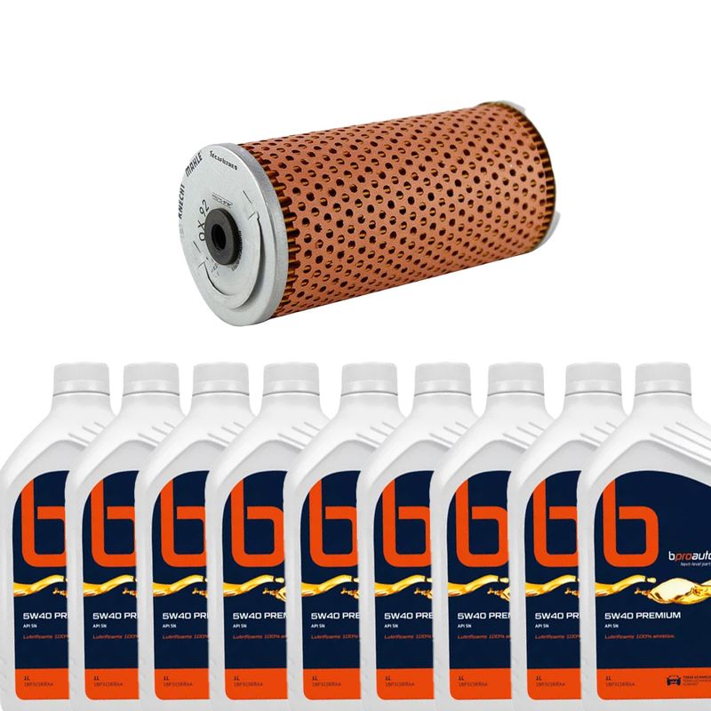 Kit-Troca-Oleo-Classe-Sl-500-5.0-24V--1994-2011--5W40 Kit-Troca-Oleo-Classe-Sl-500-5.0-24V--1994-2011--5W40