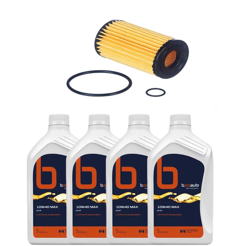 Kit-Troca-Oleo-Clio-Expression-1.0-16V--2004-2008--10W40 Kit-Troca-Oleo-Clio-Expression-1.0-16V--2004-2008--10W40