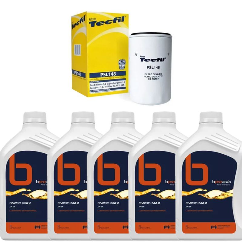 Kit-Troca-Oleo-Ecosport-Freestyle-2.0-16V--2009-2012--5W30 Kit-Troca-Oleo-Ecosport-Freestyle-2.0-16V--2009-2012--5W30