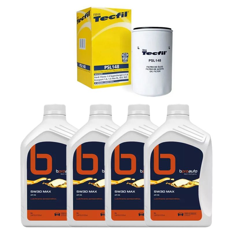 Kit-Troca-Oleo-Fiesta-Trail-1.0-8V-Zetec--2007-2013--5W30