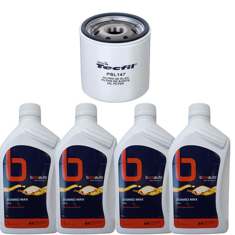 Kit-Troca-Oleo-Ranger-Xl-Cd-2.3-16V-Duratec-2001-2012-20W50 Kit-Troca-Oleo-Ranger-Xl-Cd-2.3-16V-Duratec-2001-2012-20W50