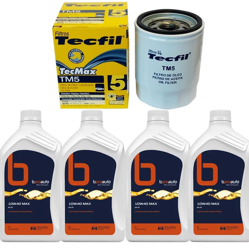 Kit-Troca-Oleo-Sandero-Expression-1.0-16V--2015-2017--10W40 Kit-Troca-Oleo-Sandero-Expression-1.0-16V--2015-2017--10W40