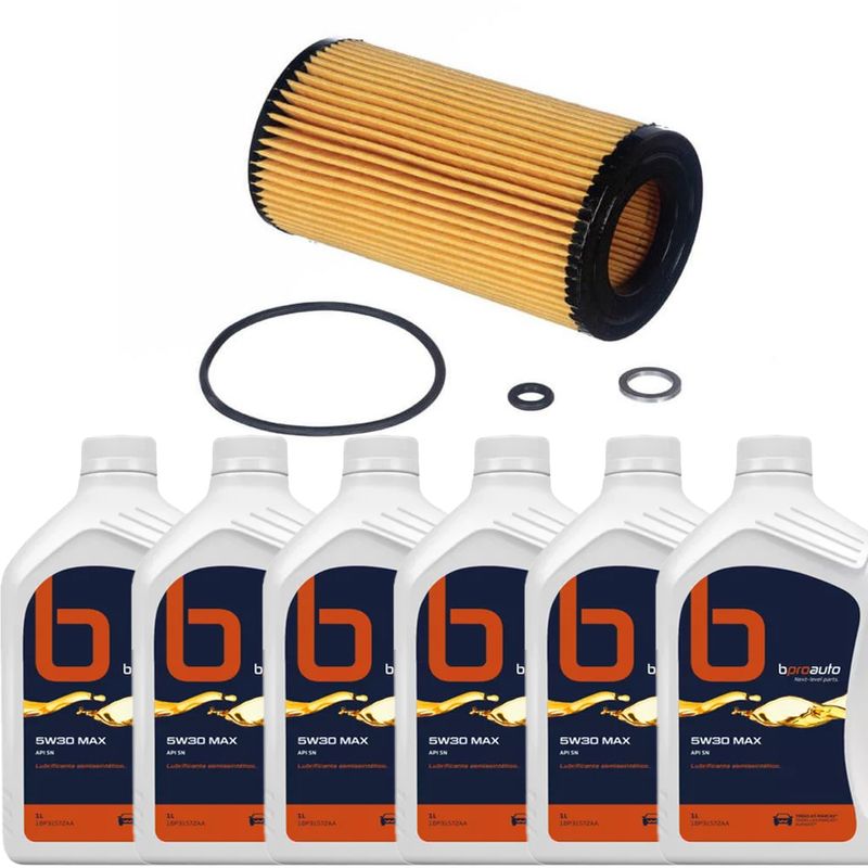 Kit-Troca-Oleo-Sonata-Gls-3.3-24V-V6--2005-2008--5W30 Kit-Troca-Oleo-Sonata-Gls-3.3-24V-V6--2005-2008--5W30