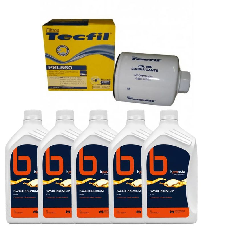 Kit-Troca-Oleo-Spacefox-Highline-1.6-16V--2015-2018--5W40