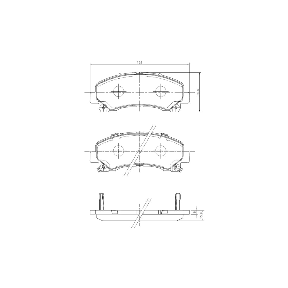 Par Pastilha Freio Convencional Dianteira P1433 Lonaflex